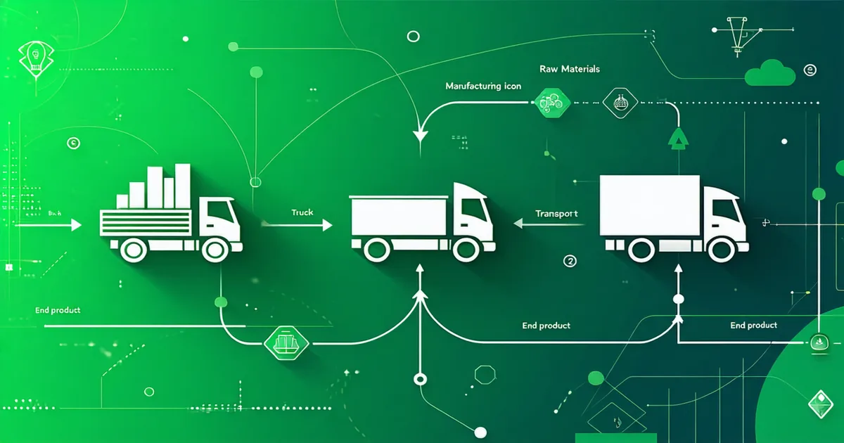 Supply chain diagram illustrating Scope 3 emission categories