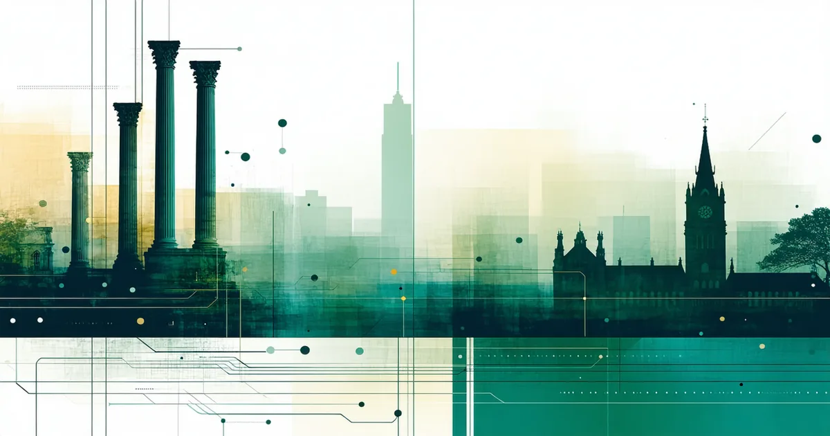 EU and US flag graphic with corporate sustainability reporting concept