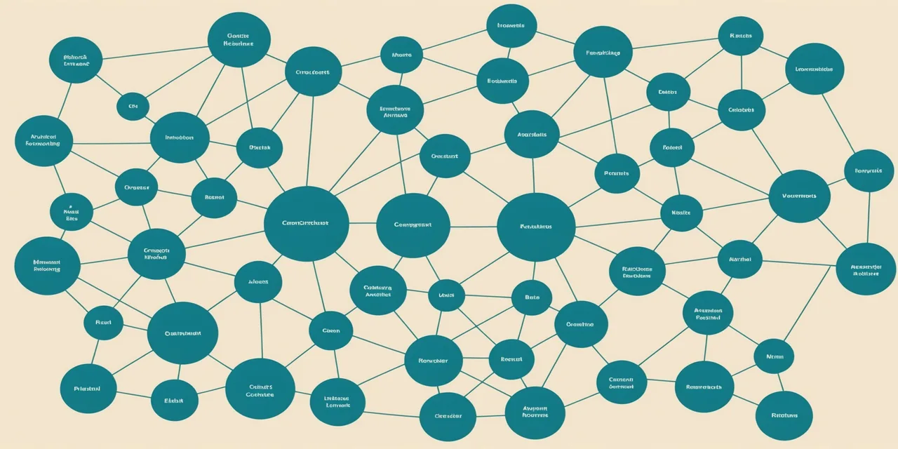 Abstract enterprise knowledge architecture visualization