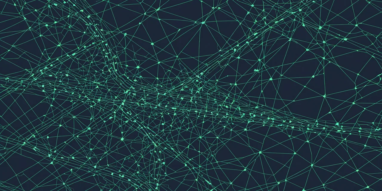 Abstract emissions inventory foundation visualization with two delineated boundary zones